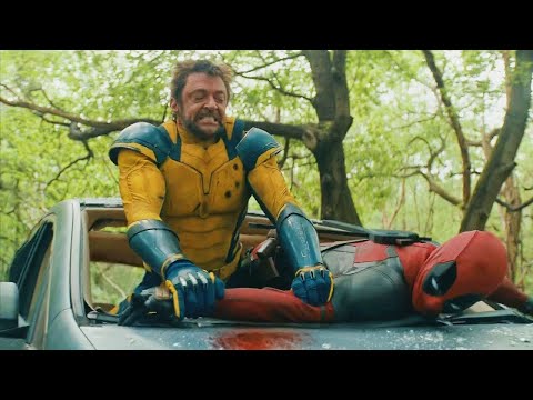 Deadpool Vs Wolverine Car Fight Scene - Deadpool & Wolverine (2024) Movie Clip HD 4K