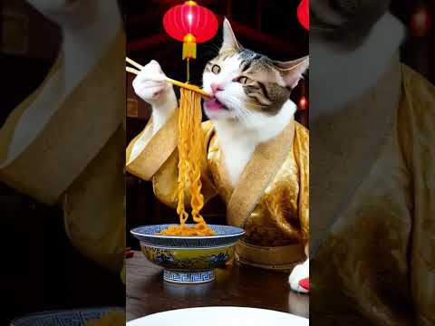 Cat in a Chinese restaurant! #ai #cat #funny #restoration