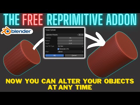 This FREE Blender Add-on is a MUST HAVE - RePrimative