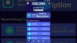 Free TRX Earning App Without Investment | Free Trx Mining | free earning 2023 | Tron Mining Free