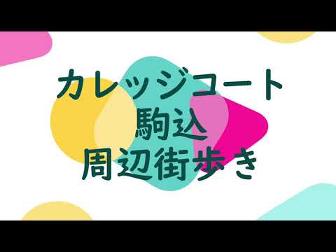 【街動画】カレッジコート駒込～JR山手線　駒込駅～