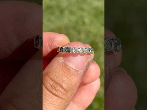 Bezel eternity ring band #jewelry #handmadejewelry #asmr #eternityring #weddingring #ring #handmade