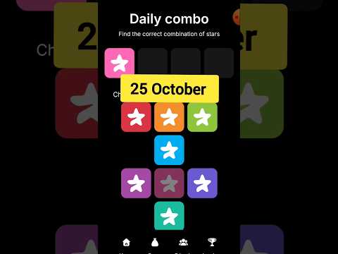 Starsfi daily combo | today 25 October starsfi secret combo