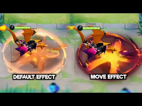 Charizard Special Move Effect Dark Lord Style Holowear Comparison - Pokémon Unite