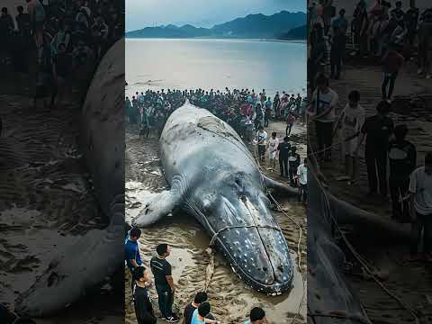 😭 rip old Whale fish #natureocean #animals