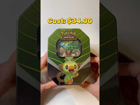 Rillaboom Pokemon Card Tin Opening