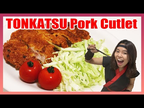 How to make TONKATSU Pork Cutlet in 15minutes| Japanese Recipes with Ninja Girl