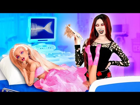 How to Become a Zombie! 🧟‍♀️ Extreme Makeover from Doll to Vampire! PINK VS BLACK