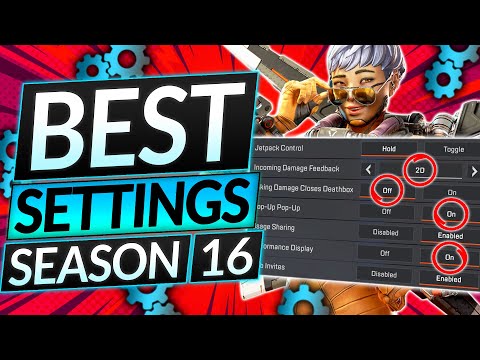 NEW BEST Settings for GODMODE AIM - DESTROY Ranked in Season 16 - Apex Legends Guide