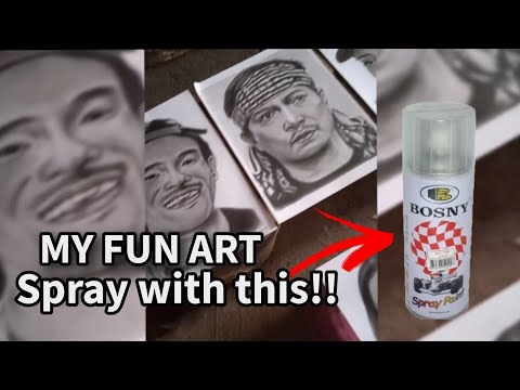 My Fun Art collection spray with Bosny clear  coat after several months part 1 | jesar art