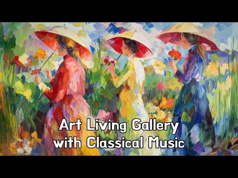 🎨🎵 TV Wall Art Slideshow with Music | Artistic Serenade: Impressionist Visions & Melodic Harmonies 🌟