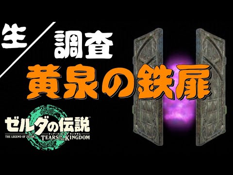 生①【考察視点の】ティアーズオブザキングダム　黄泉の川にある謎の鉄扉を調査する