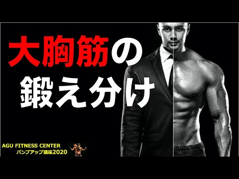 大胸筋を鍛え分ける方法💪【パンプアップ講座：実技編①】