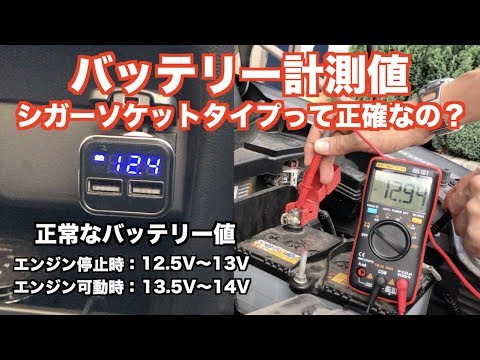 【検証】冬のバッテリー対策!! シガーソケットタイプって正確なの？