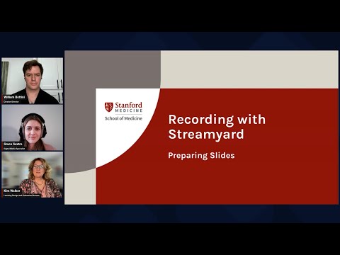 Streamyard Orientation Video 2: Preparing Slides