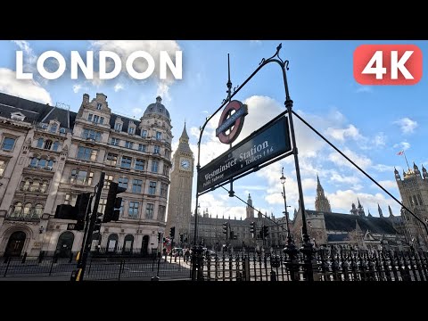 LONDON Walking Tour 2 HRS w/ Immersive Sound - Hyde Park, Big Ben, Westminster and more! [4K/60]