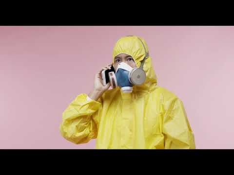 Man in Hazmat Suit | Copyright Free Video Footage