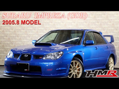 【中古車】H.17 2005年 スバル インプレッサWRX 2 0 WRX STI 4WD STIマフラー フロントスポイラー ブルー 走行69,200km ID2021