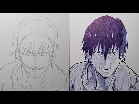 How To Draw Toji Fushiguro Step By Step - [Jujutsu Kaisen]