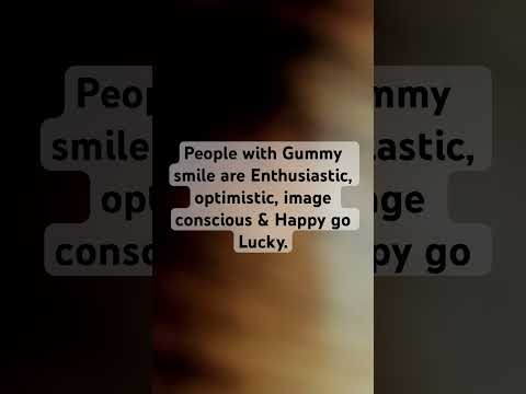 What Does Gummy Smile Say.      #smile #gummy #face #personality #facereading