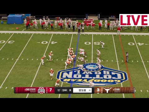 🔴LIVE 🔴Ohio State Buckeyes vs Texas Longhorns/ Ncaa SemiFinal/ Playoffs/Cotton Bowl Game / NCAA 2025