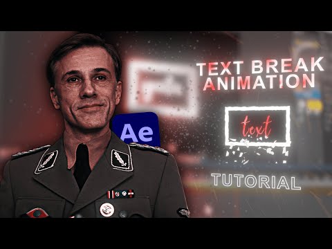 How to make Smooth Text break animation (With Picture Frame) | After Effects Tutorial