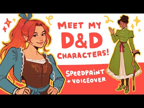 Meet My Solo D&D characters! Mistwind Character Introductions - Speedpaint