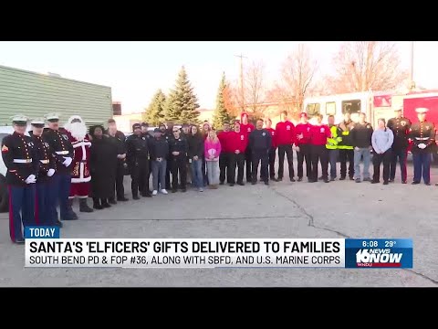 ‘Santa’s Elficers’ deliver gifts to families in need in South Bend