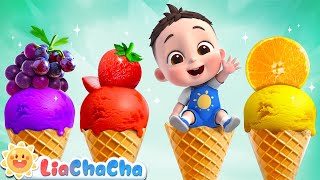 Ice Cream Truck Song | Fruit Ice Cream for Babies | Kids Songs & Nursery Rhymes | LiaChaCha