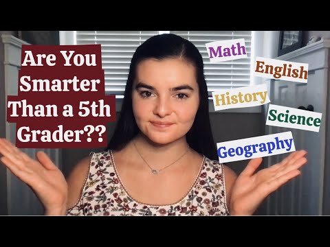 ASMR Are You Smarter Than a 5th Grader? | Whispering 125 Trivia Questions