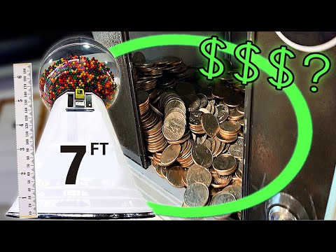 You Won't Believe How Much $$$ Our GIANT Gumball Machine Made