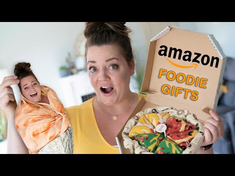 Trying Weird AMAZON Gifts for Foodies!