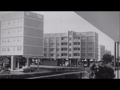 Building the Melbourne housing commission flats 1965, footage of E’ Hill, Ken, Flem, Carl and N Melb