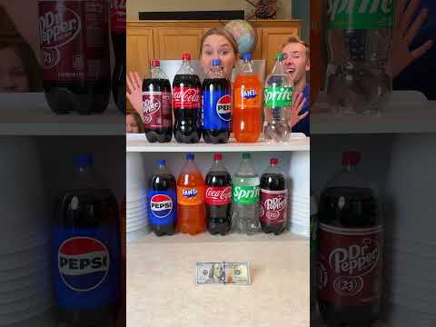 Giant Soda Matching Game! #game #challenge #family #soda