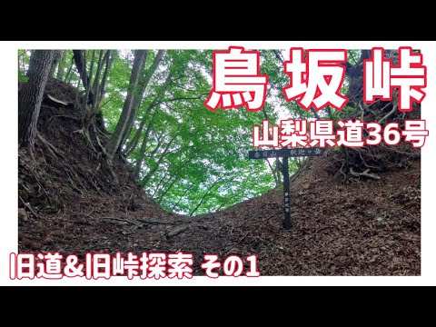 【リアル峠】山梨県道36号鳥坂峠　旧道&旧峠探索 その1