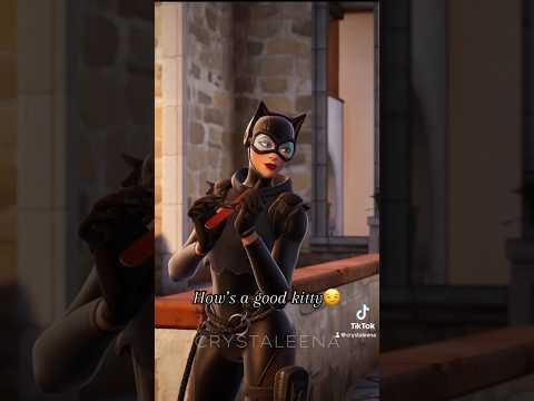 Catwoman got Batman wrapped around her finger!😂#fortnite #fortniteclips #Batman #DC #crystaleena