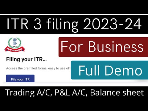 ITR 3 filing online 203-24 for Small Business with final account,How to file itr for business income