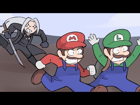 Sephiroth meets Luigi & Mario