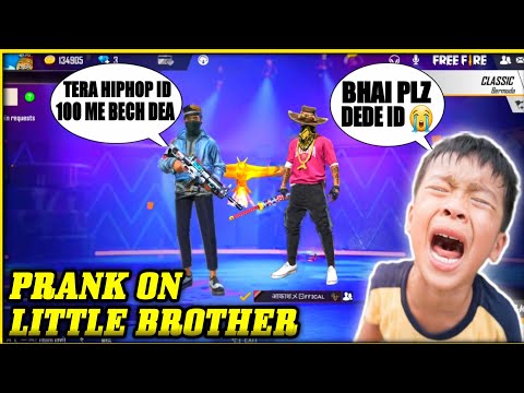 I SELL MY LITTLE BROTHER HIPHOP ACCOUNT 🤣||PRANK ON BROTHER || BECHARA ROO PADA 😭||