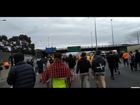 21-09-2021 Melbourne Australia Tradies Protest against mandating J a b