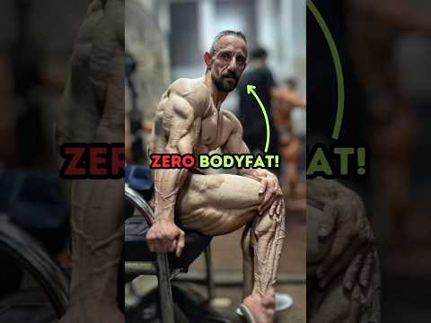 Bodybuilder With Record-Breaking Low Body Fat!  #shorts #bodybuilding