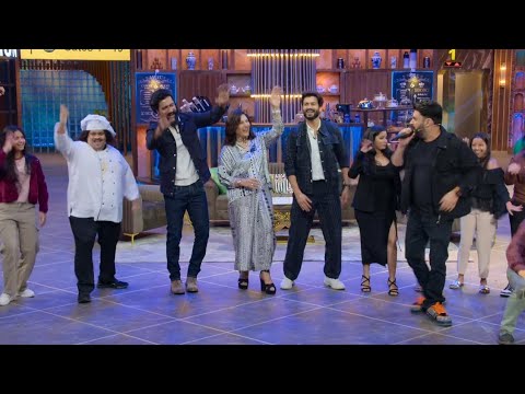 Kapil sang Hindi song 🎶 - Kapil show's Team &  audience Dance with Vicky & Sunny Kaushal