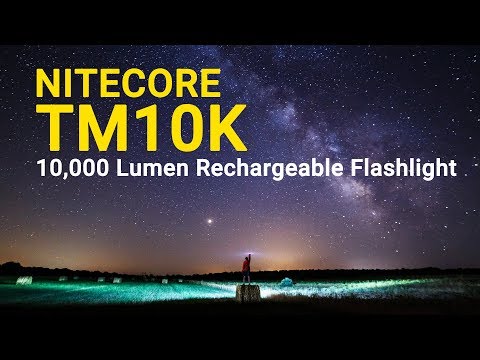 (Discontinued) NITECORE TM10K Outdoor Demo - 10000 lumen USB C Rechargeable Flashlight