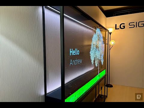 LG представила первый в мире беспроводной телевизор с прозрачным OLED-экраном