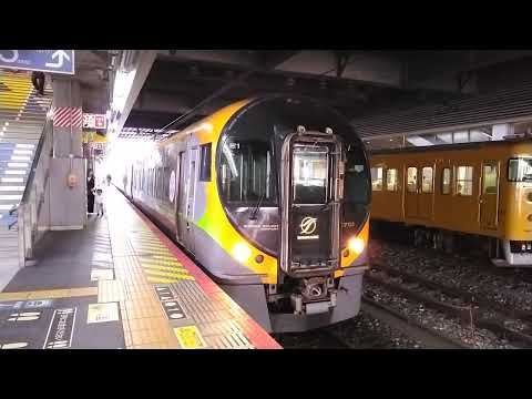 8600系　E-1編成　トップナンバー　特急しおかぜ　岡山駅発車