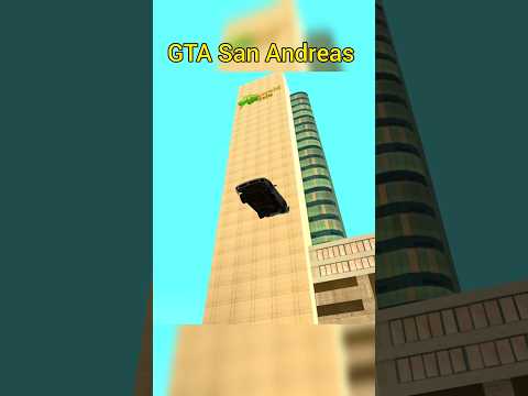 BIGGEST BUILDING CAR JUMP GTA SAN ANDREAS #gtasanandreas #shorts