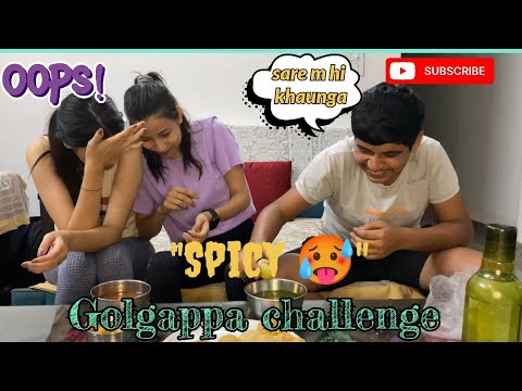 " SPICY 🥵 " Golgappa challenge 🤤🥵😱 | Phli br itne sare golgappe khae || JV34 #jaatnivlog #challenge