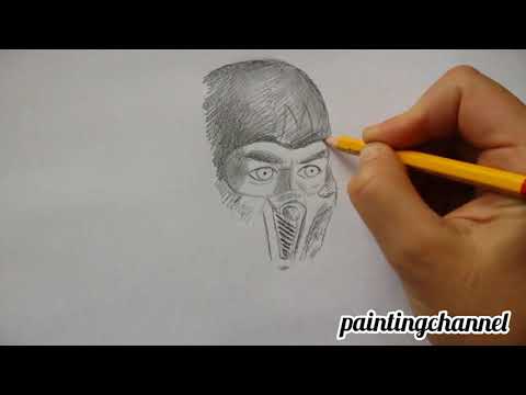 How to draw Sub - Zero (Mortal Kombat 2021 Movie)