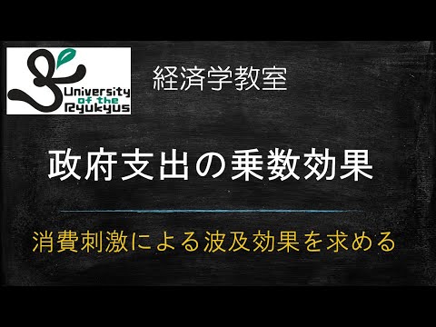 政府支出の乗数効果（No85）政府支出によってGDPはどれだけ増えるのか？乗数効果の求め方を解説