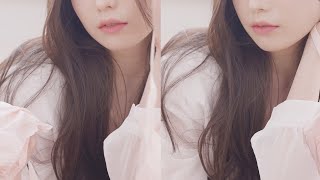 (4K 고화질 세로직캠) 화이트 원피스 속...👙 / LOOKBOOK 세로룩북